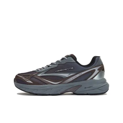 DESCENTE Спортивный стиль Беговые кроссовки Низкий топ Серый Коричневый Унисекс