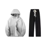 Gray 8891A + Black Casual Pants  
Серый 8891A + Черные Повседневные Штаны