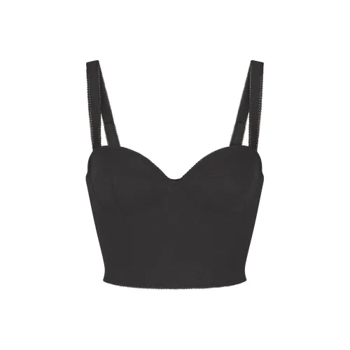 SKIMS Майка Женская SOOT Дымчатый Серый