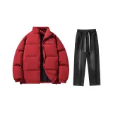 Комплект (Красный топ + Черные джинсы)