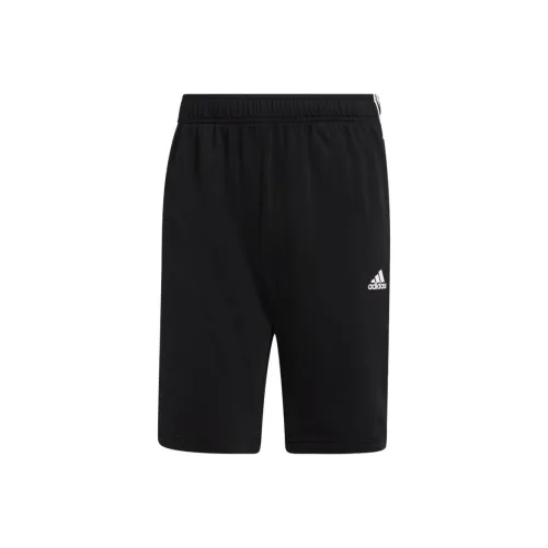 Adidas PRIMEGREEN ESSENTIALS WARM UP 3 STRIPES SHORTS Повседневные шорты Мужские Черные