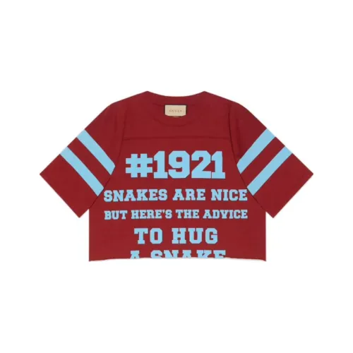 GUCCI SS22 КРОП ТОП Женский Красный