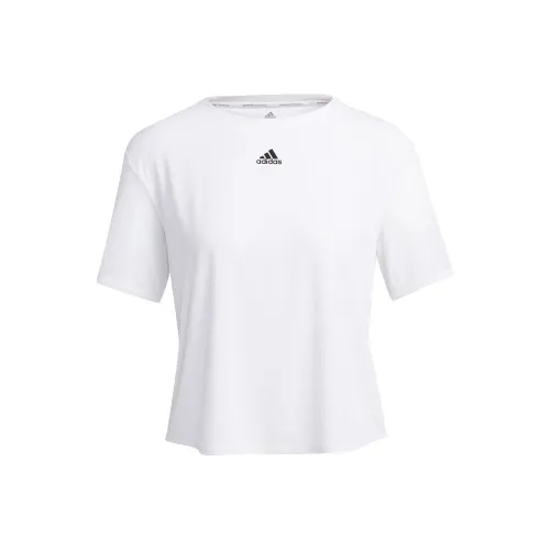 Adidas Белые Женские Короткие Топы