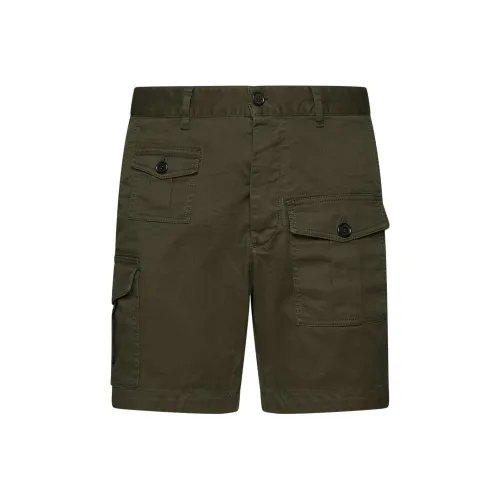 DSQUARED 2 Повседневные шорты Мужские Армейский зеленый