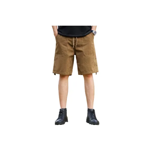 GELANLU Летние Карго Шорты Мужские Хаки