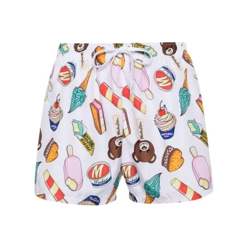 MOSCHINO Плавательные шорты Мужские Белые