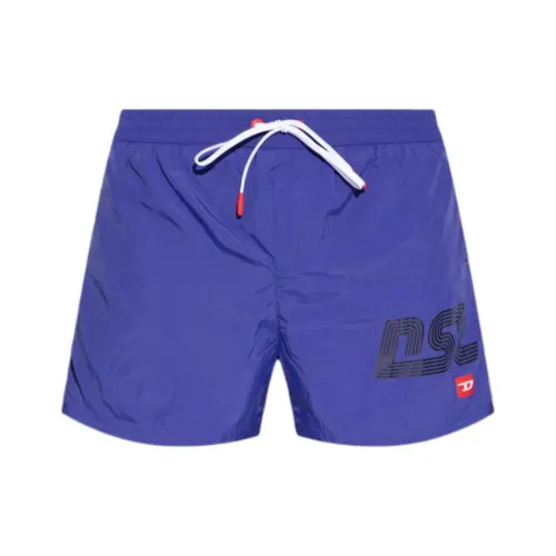 DIESEL FW24 Пляжные шорты Мужские Фиолетовые