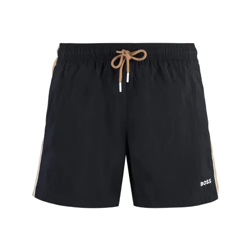 Hugo Boss Повседневные шорты Мужские Черные