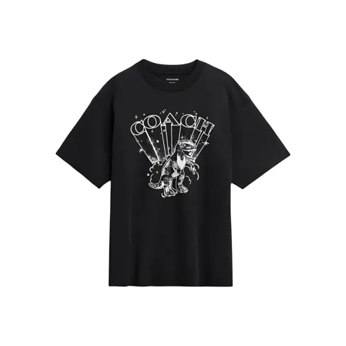 COACH Мужские черные T-рубашки