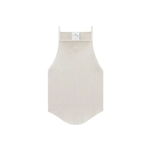 COURREGES SS24 Майка Женская Лайм Камень Лимонный Камень