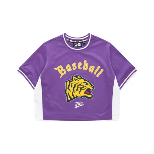 FILA FUSION КРОП ТОП Женский Мандала Фиолетовый