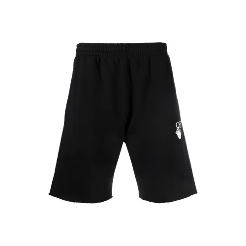 Off Белый FW21 Черный Мужские Спортивные Шорты