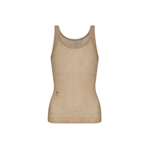 DIOR Женские майки цвета темно-хаки