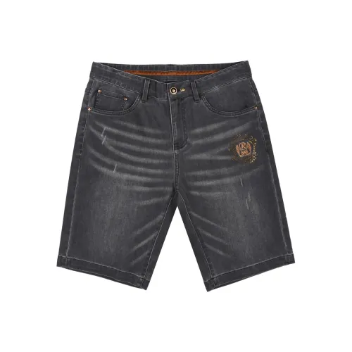 Raidy Boer 2025 Летние Джинсовые Шорты Мужские Черные Серые
