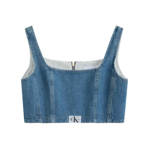 Calvin Klein Майка Женская Джинсовая Синяя