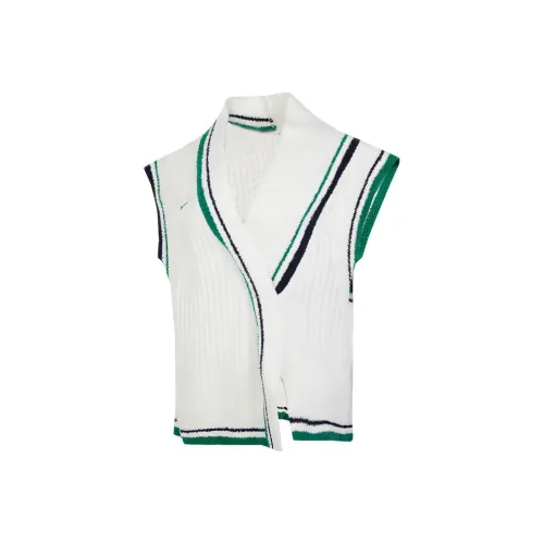 Nike Майка Женская Белая Зеленая