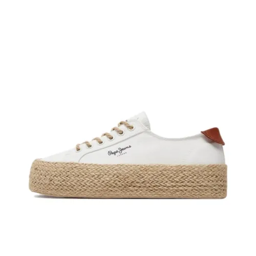 Pepe Jeans Kyle Классический Низкий Топ Кроссовки для скейтбординга Женские Белые