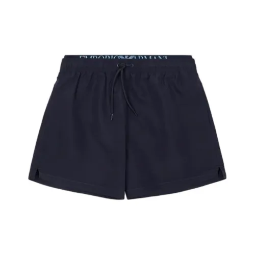 EMPORIO ARMANI SS25 Пляжные шорты Мужские Синие