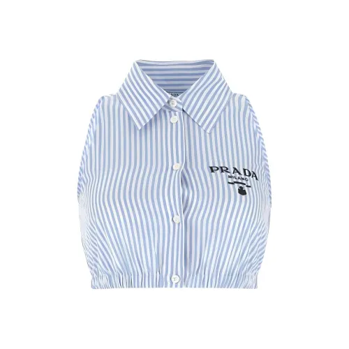 PRADA SS22 КРОП ТОП Женский Синий