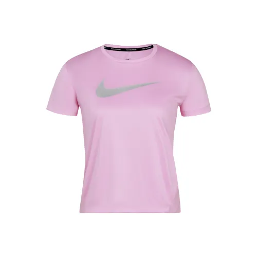 NIKE Шаговый шов Розовый Женские Футболки