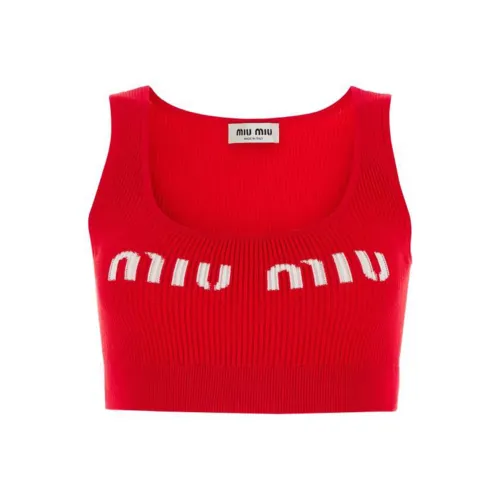 MIU MIU Красный Женские Майки