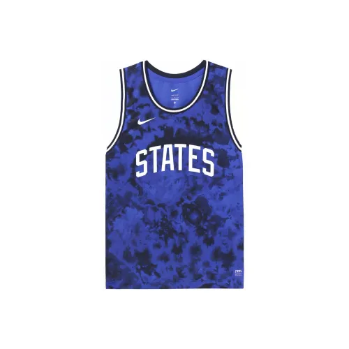 Nike Ярко-синие Мужские баскетбольные майки