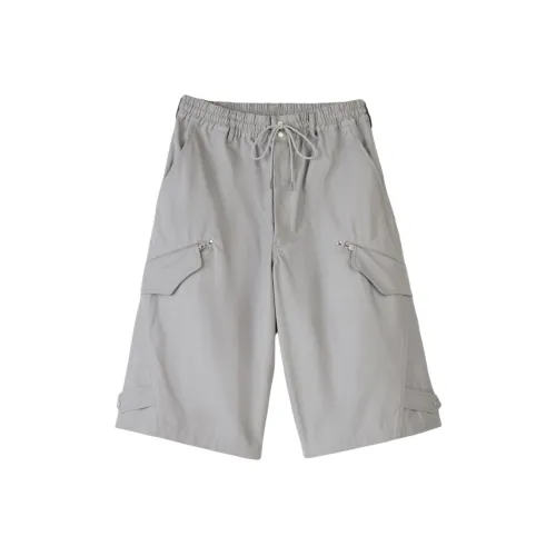 Y 3 Gray Men's Casual Shorts Y 3 Серые Мужские Повседневные Шорты