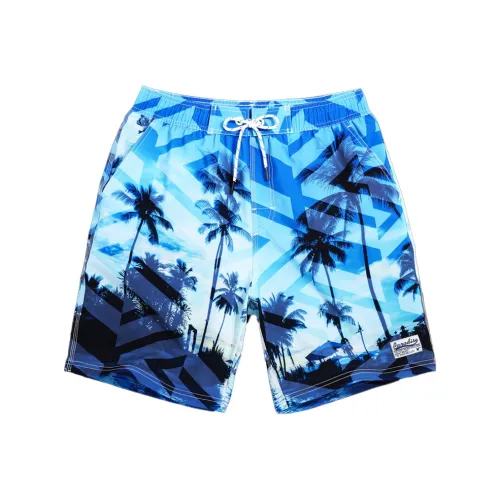 GAILANG Пляжные шорты Мужские Небесно-голубые