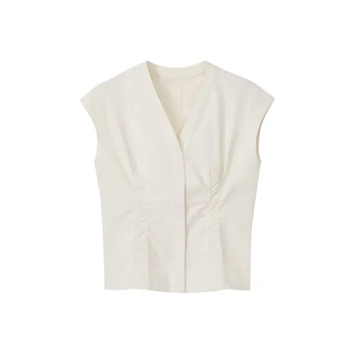 Katie Ermilio Экрю Женские Майки