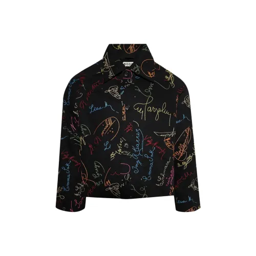 Bode SS25 Куртки и Пальто Унисекс Черный