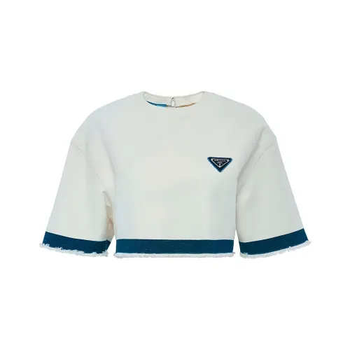 PRADA Белый Женские Короткие Топы