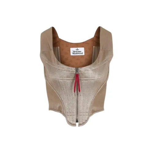 Vivienne Westwood Топ без рукавов Женский Золотой