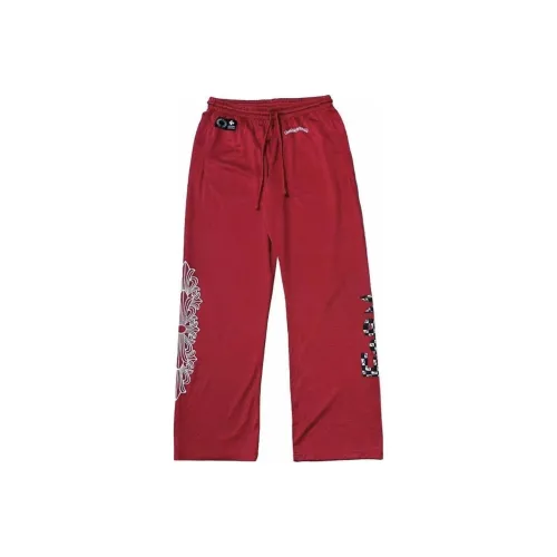 Chrome Hearts SS24 Повседневные брюки Мужской Красный