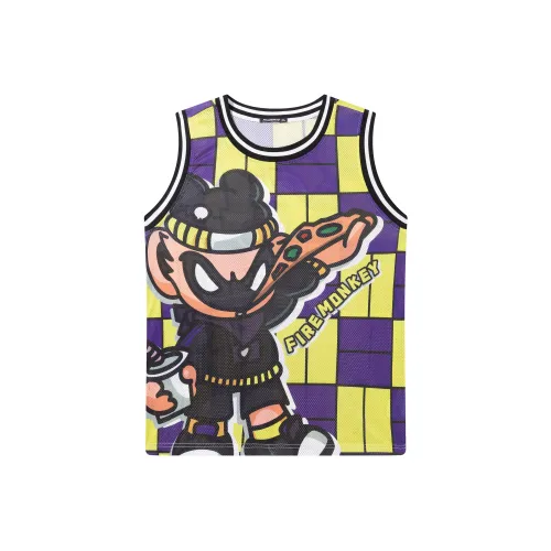 FireMonkey Желтая Унисекс Баскетбольная Джерси