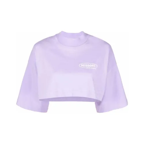 PALM ANGELS Фиолетовый Женские Короткие Топы