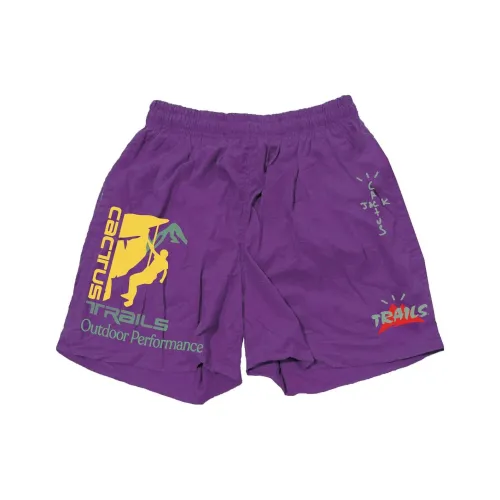 Travis Scott Повседневные шорты Мужские Фиолетовые