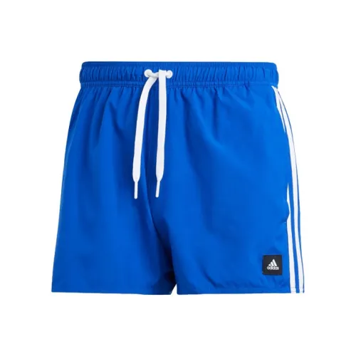 Adidas 3 Stripes Clx Very Короткие Плавательные Шорты Повседневные Шорты Мужские Королевский Синий