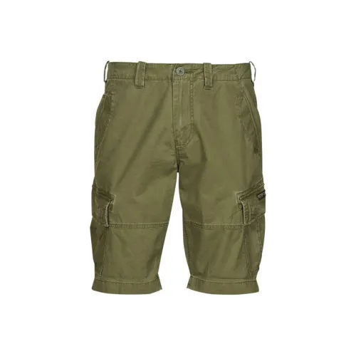 SUPERDRY Органический хлопок Ядерные карго шорты Повседневные шорты Мужские Армейский зеленый