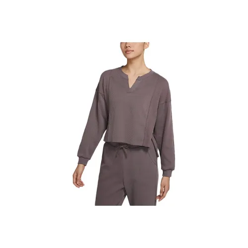 NIKE Rudный Фиолетовый Женские Короткие Топы