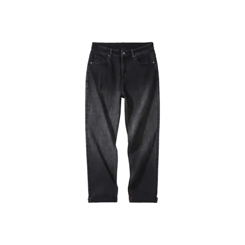 JIELNSELN Джинсы Унисекс Черный Серый