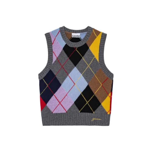 GANNI FW23 Майка Женская Frost Серый