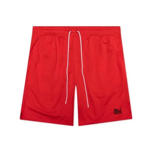 PUMA ESS Red Men's Casual Shorts PUMA ESS Красные Мужские Повседневные Шорты