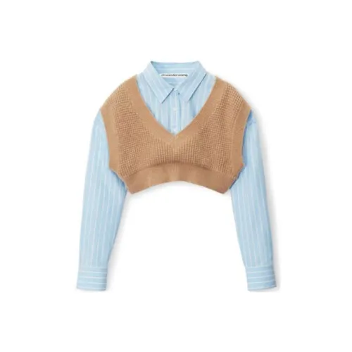 alexander wang Коричневые Женские Майки