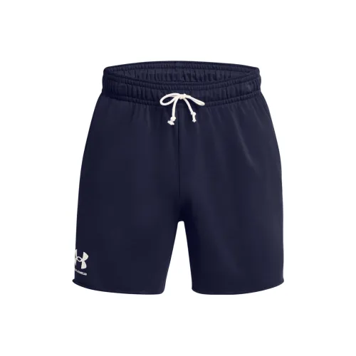Under Armour Rival Морской Синий Мужские Повседневные Шорты