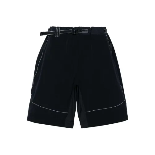 And wander Collaboration Мужские Повседневные Шорты Черные