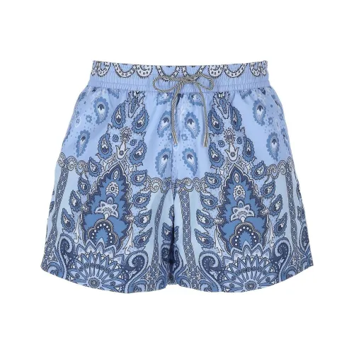 ETRO Мужские Плавательные Шорты Синего Цвета