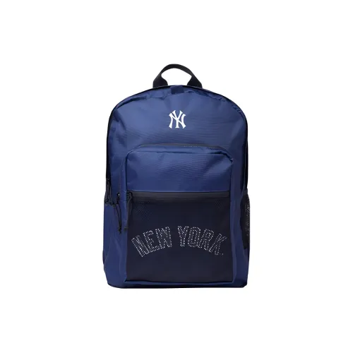 New Era Mlb Base Logo Коллаборация Ткань Рюкзак Унисекс Темно-синий