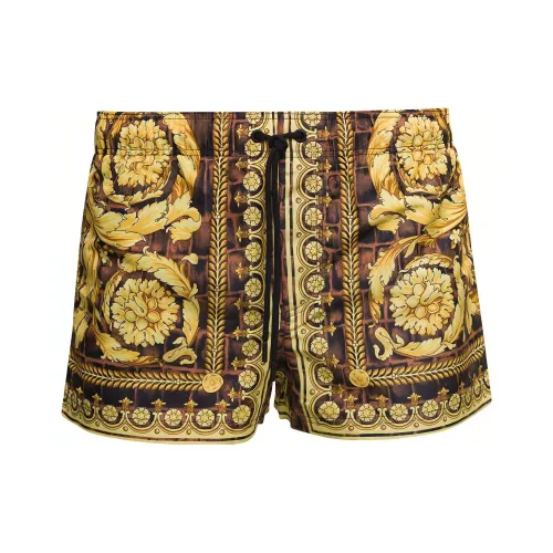 VERSACE Повседневные шорты Мужские Желтые