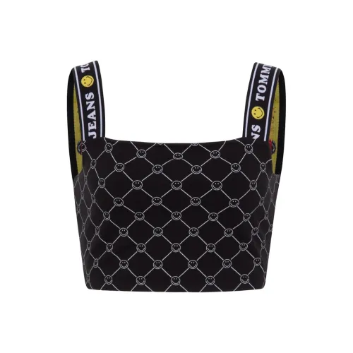 Tommy Hilfiger Tommy Hilfiger X Smiley Co Branded Series Черный BDS Женские Майки