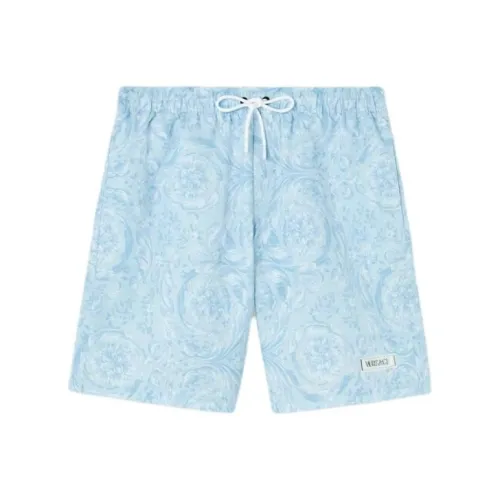 VERSACE Barocco Пляжные шорты Мужские Синие